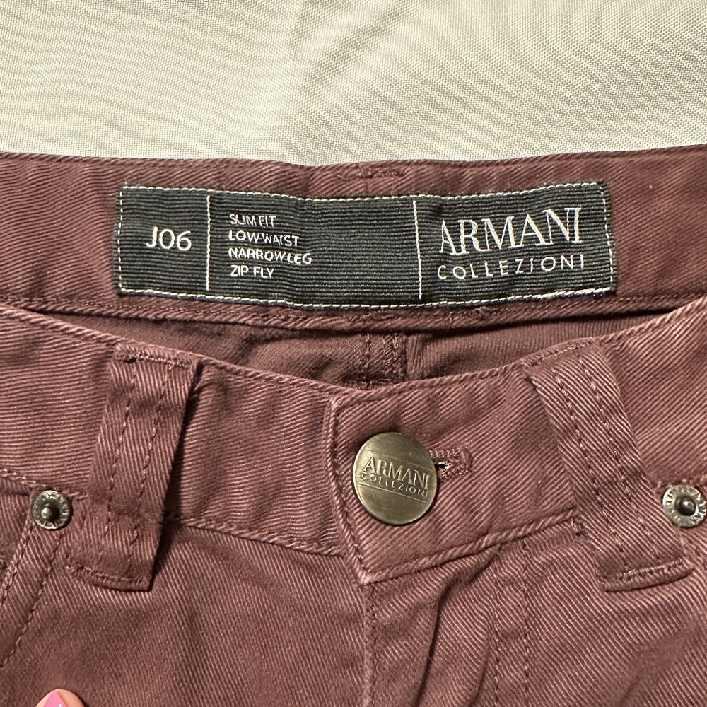 Armani Collezioni Mens J06 Slim Fit Trousers Pants Stretch | Size 29